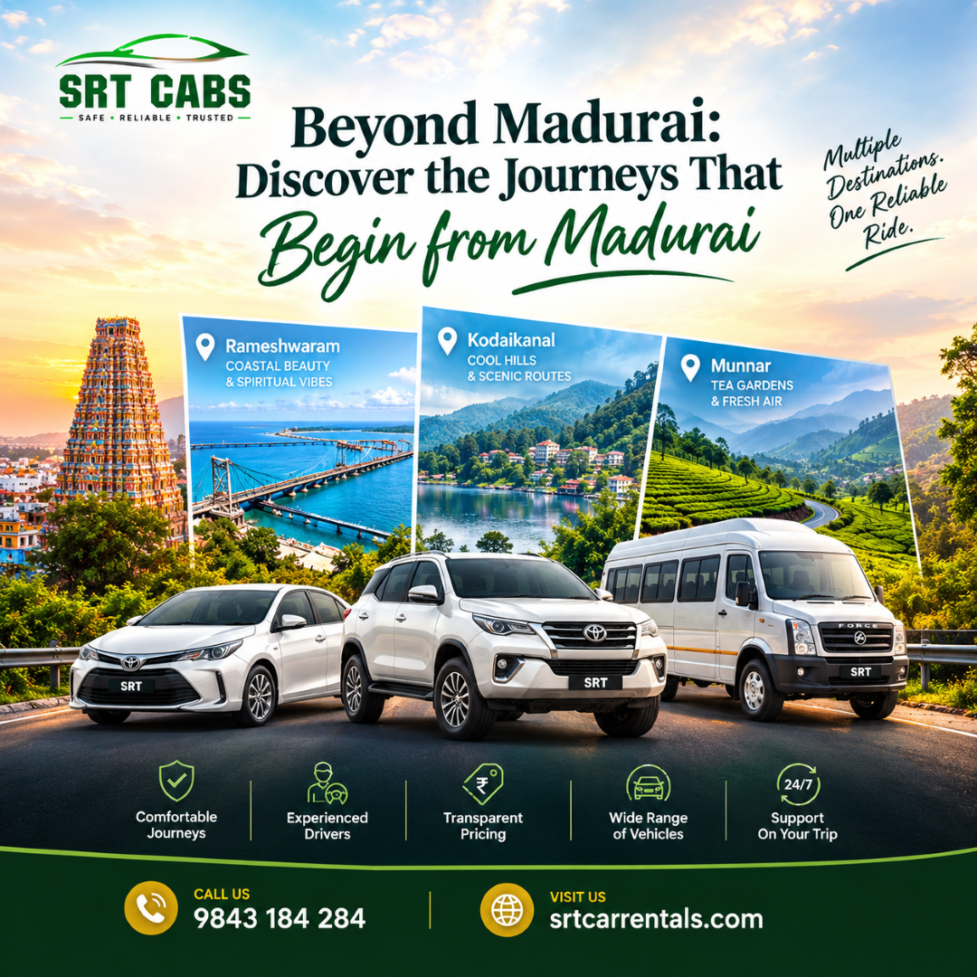 Beyond Madurai: Discover the Journeys That Begin from Madurai